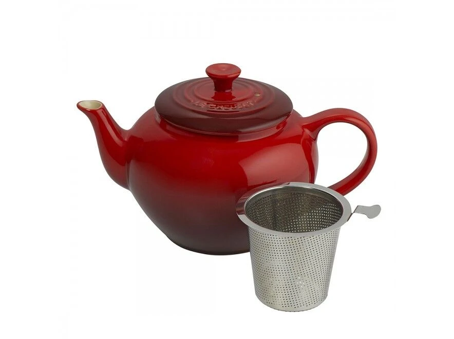 Le Creuset Theepot 1,3 Liter Aardewerk Kersrood 3 Le Creuset Theepot 1,3 Liter Aardewerk Kersrood