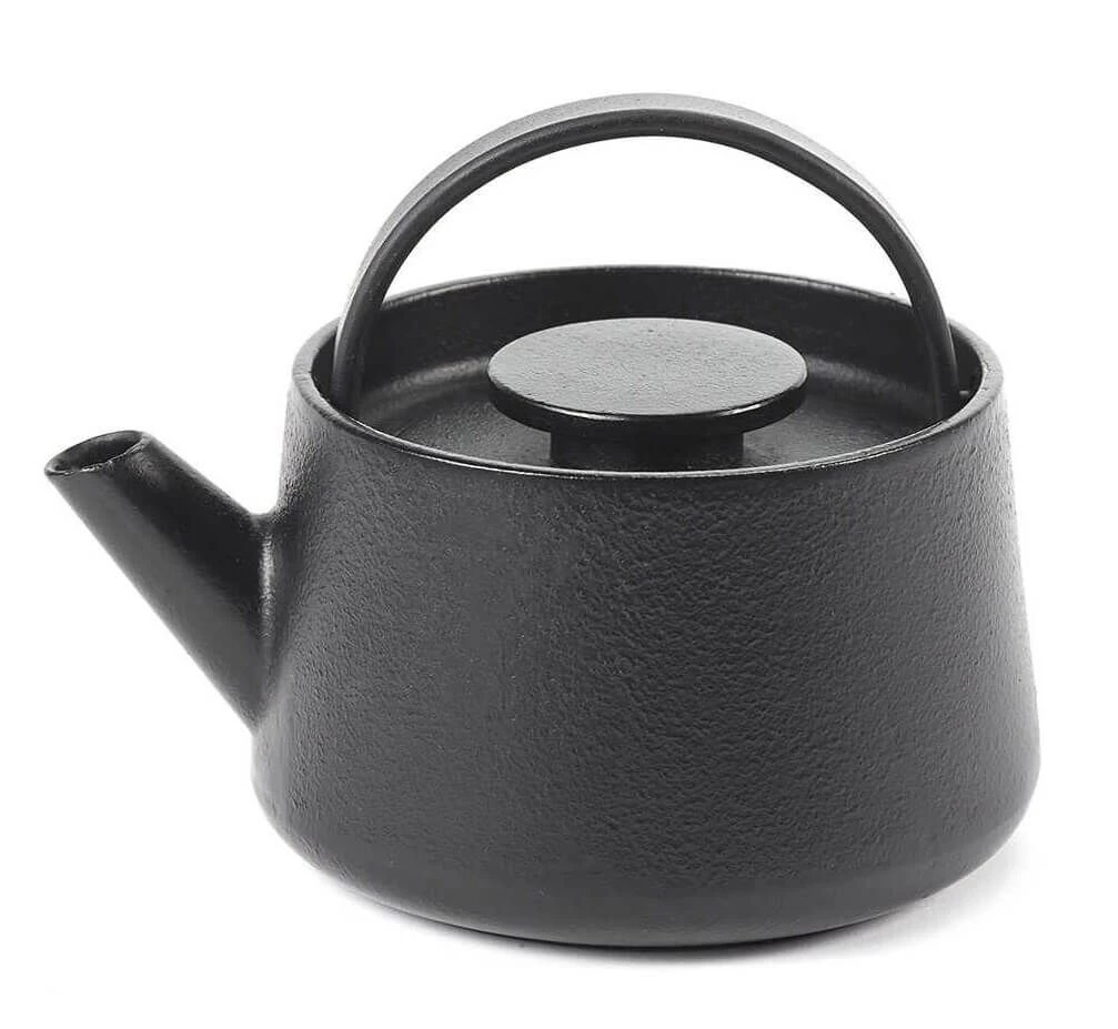 Serax INKU By Sergio Herman Theepot 600 Ml Gietijzer Zwart 3 Serax INKU By Sergio Herman Theepot 600 Ml Gietijzer Zwart