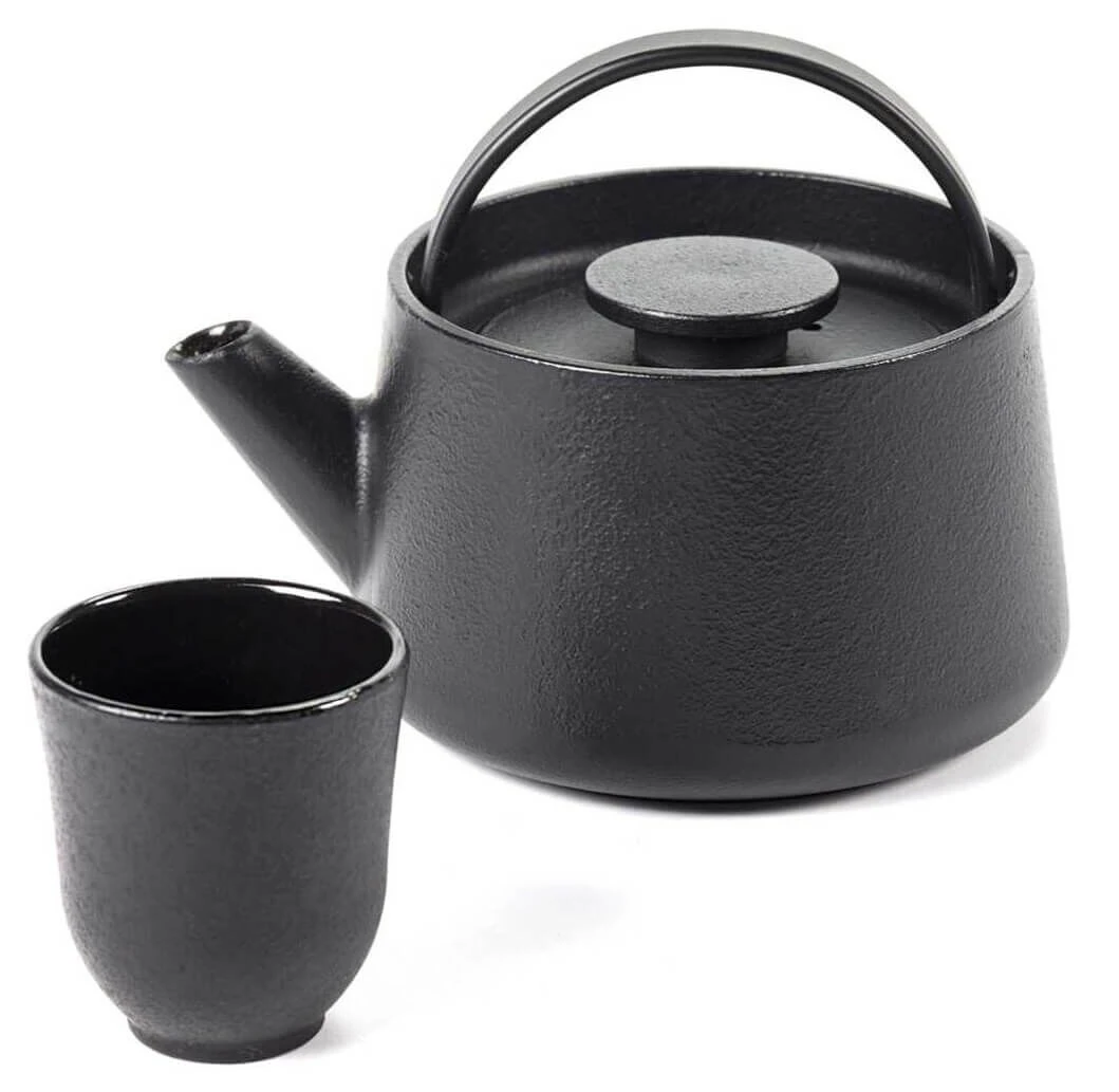 Serax INKU By Sergio Herman Theepot 800 Ml Gietijzer Zwart 4 Serax INKU By Sergio Herman Theepot 800 Ml Gietijzer Zwart - Afbeelding 2