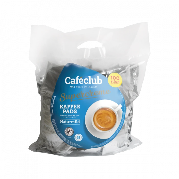 Caféclub Supercreme Mild Voordeeltas Koffiepads 3 Caféclub Supercreme Mild Voordeeltas Koffiepads