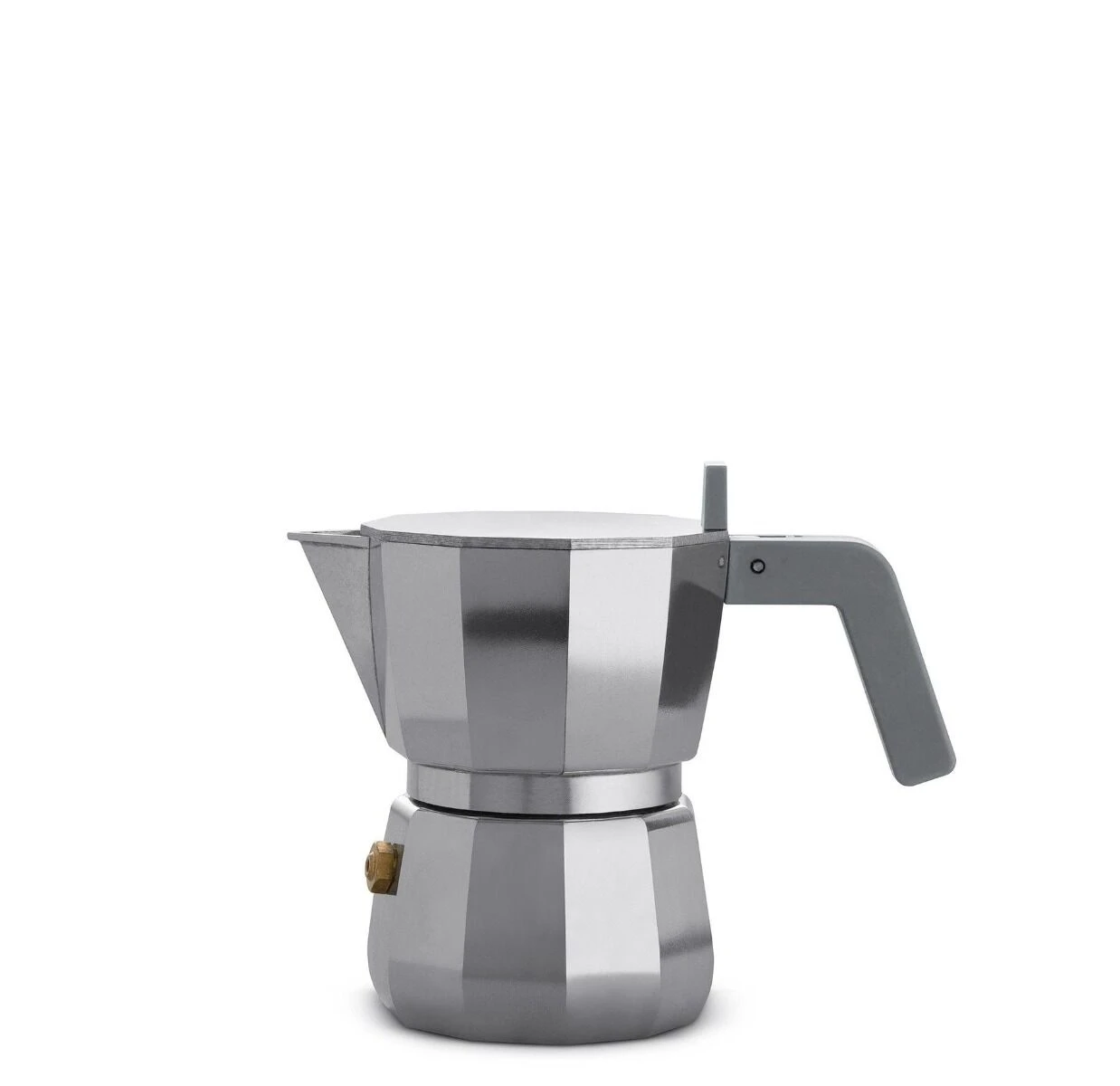 Alessi Moka David Chipperfield Mokapot 3 Kops Aluminium 4 Alessi Moka David Chipperfield Mokapot 3 Kops Aluminium - Afbeelding 2