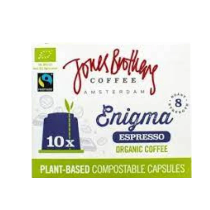 Jones Brothers Enigma Espresso Voor Nespresso® Compostable Koffiecups 3 Jones Brothers Enigma Espresso Voor Nespresso® Compostable Koffiecups