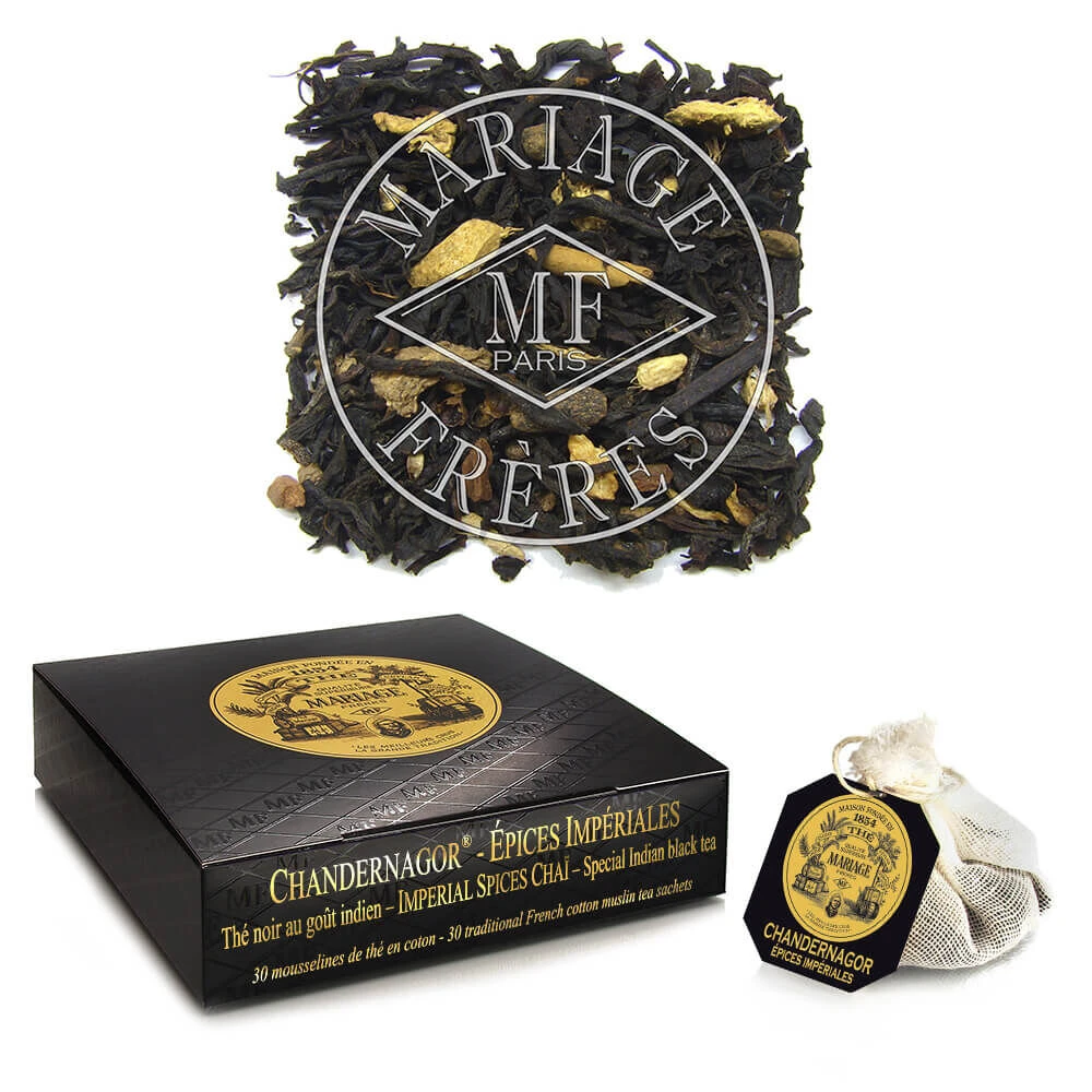 Mariage Frères Chai Chandernagor Zwarte Thee 30 Zakjes 3 Mariage Frères Chai Chandernagor Zwarte Thee 30 Zakjes